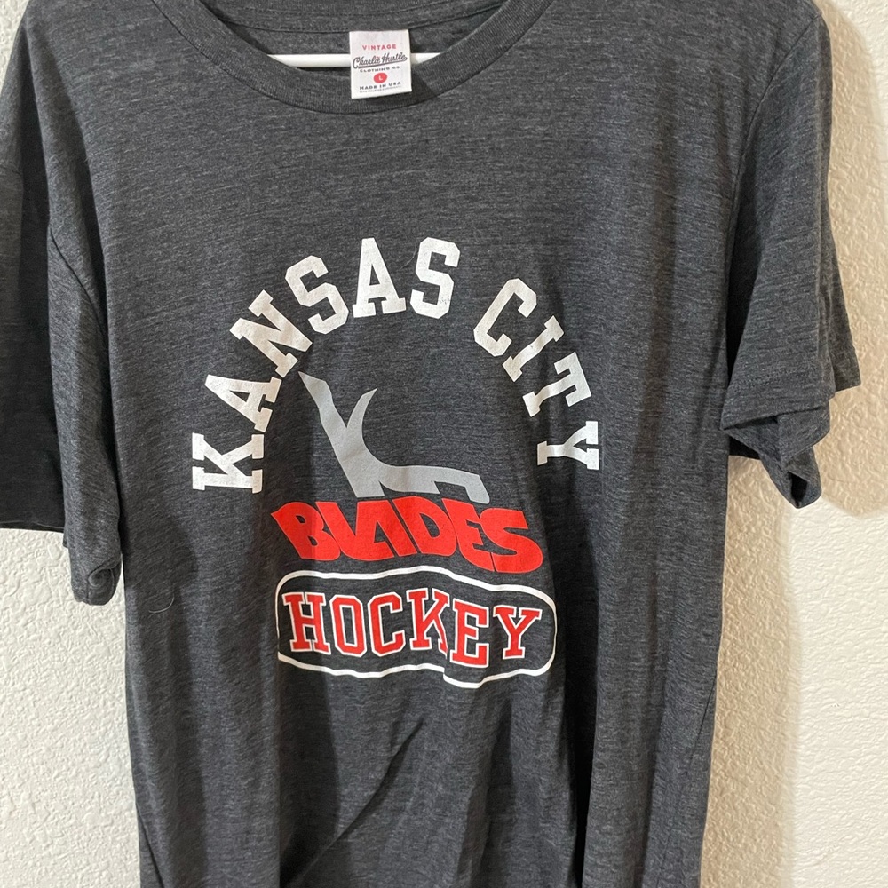 KC Blades Hockey T shirt Size L